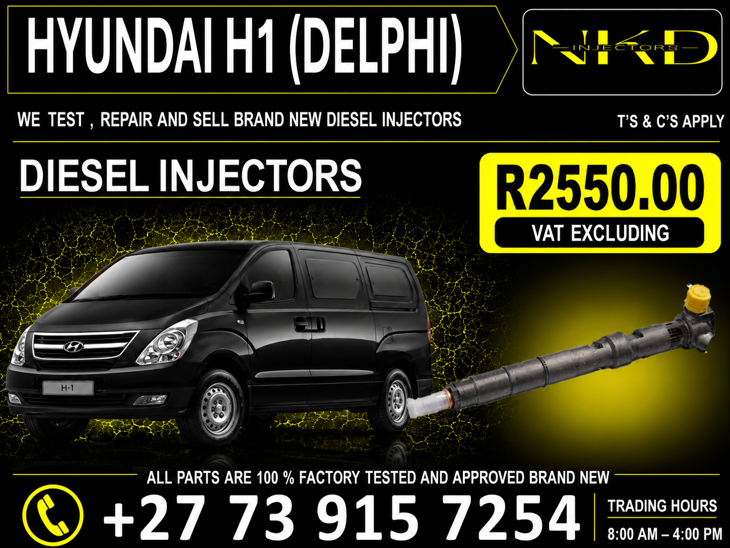 Injectors_For_Hyundai_H1_Delphi - Private Seller Injectors_For_Hyundai_H1_Delphi - Private Seller