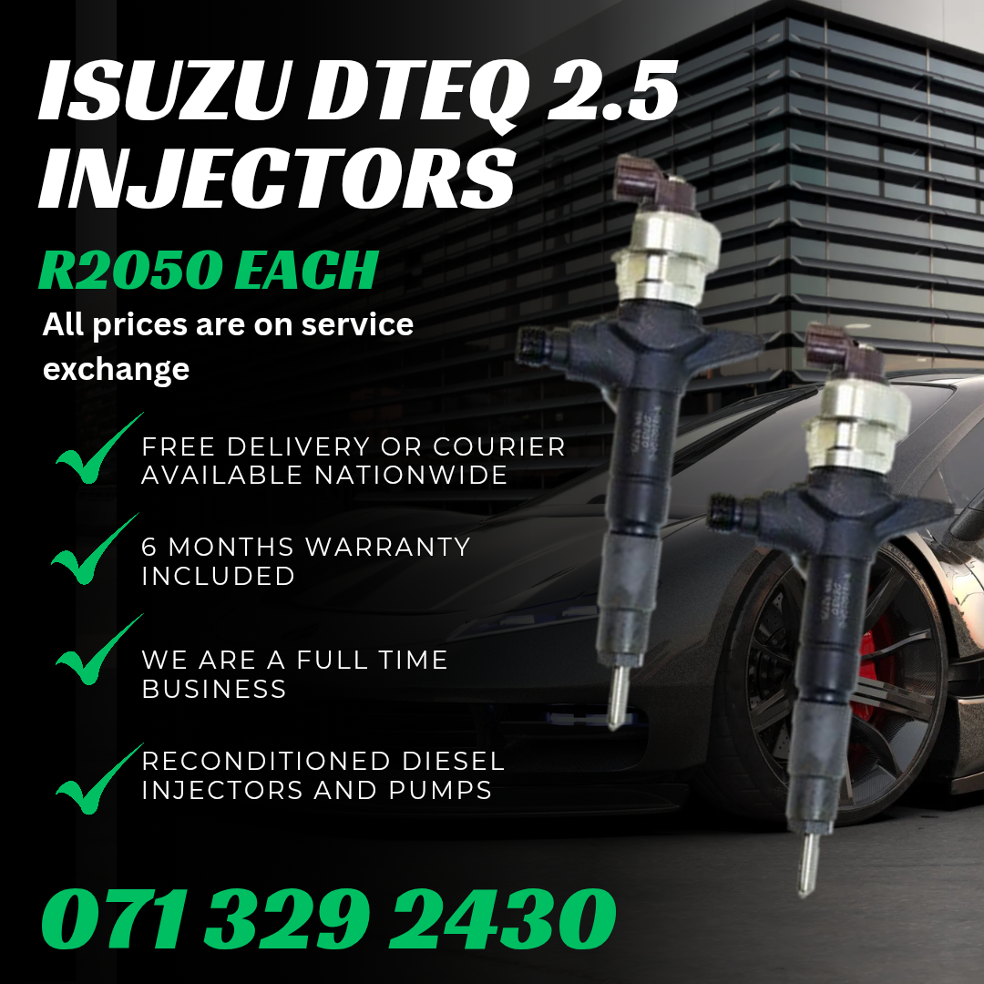 ISUZU DTEQ 2.5 INJECTORS FOR SALE WITH WARRANTY - Private Seller ISUZU DTEQ 2.5 INJECTORS FOR SALE WITH WARRANTY - Private Seller