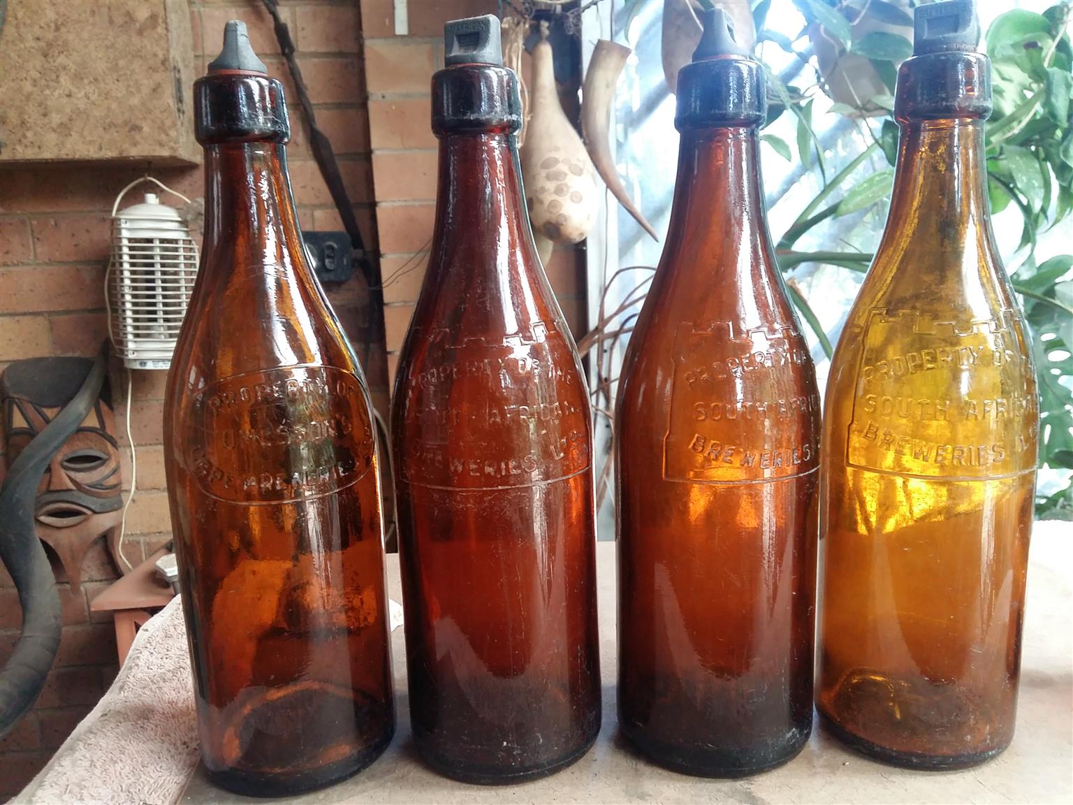 Old beer bottles