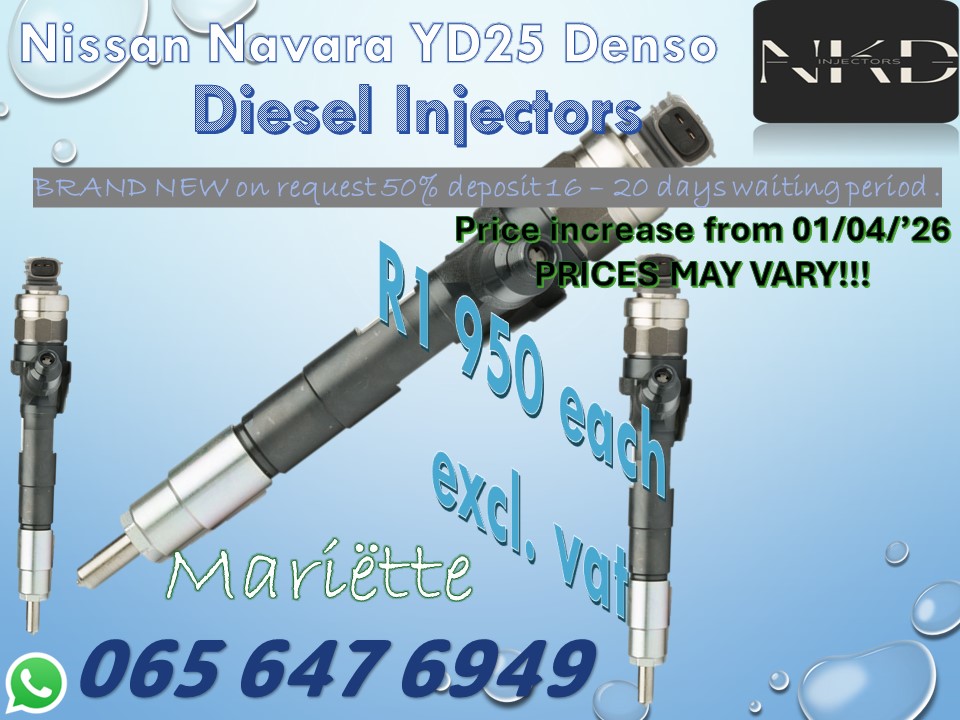 Diesel Injectors Nissan Navara YD25 - Private Seller Diesel Injectors Nissan Navara YD25 - Private Seller