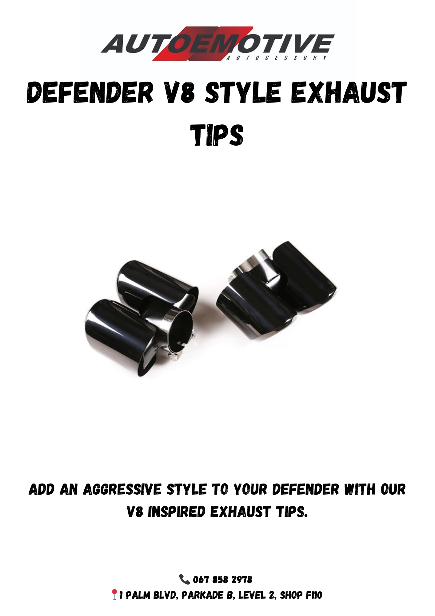 LAND ROVER DEFENDER V8 STYLE EXHAUST TIPS - Private Seller