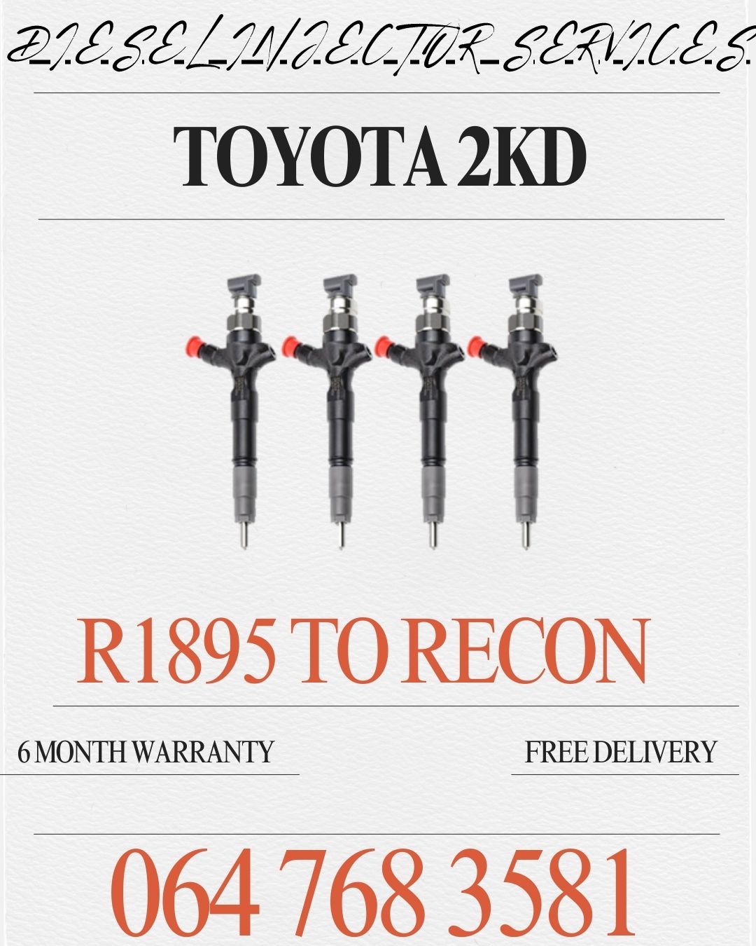 TOYOTA D4D/1KD/2KD DIESEL INJECTORS SOLD ON EXCHANGE - Private Seller TOYOTA D4D/1KD/2KD DIESEL INJECTORS SOLD ON EXCHANGE - Private Seller