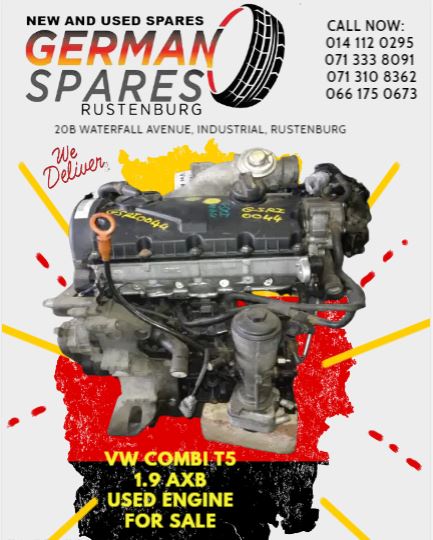VW Combi T5 1.9 AXB Used Engine for Sale - Private Seller VW Combi T5 1.9 AXB Used Engine for Sale - Private Seller