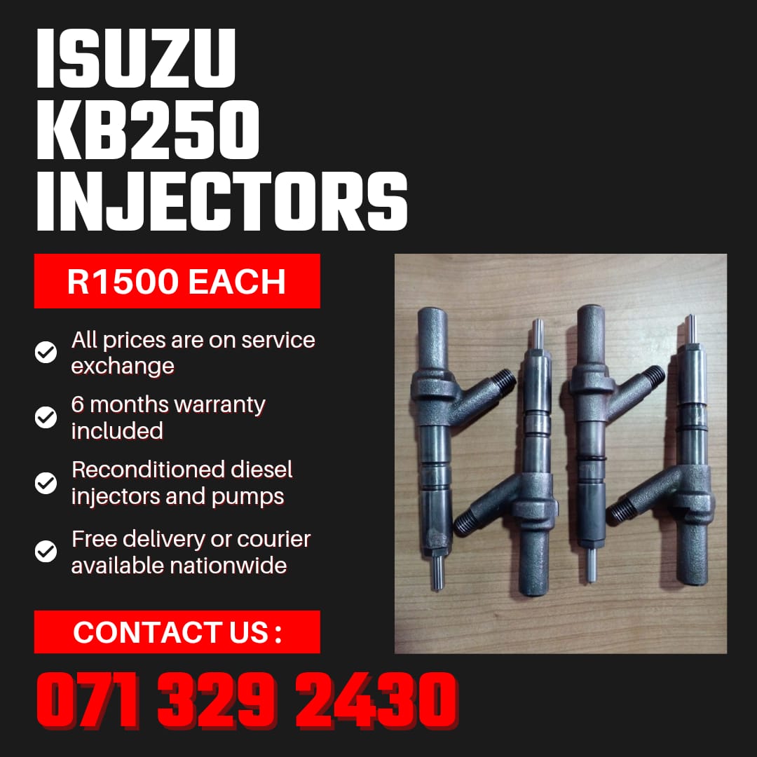 ISUZU KB250 INJECTORS FOR SALE WITH WARRANTY INCLUDED - Private Seller ISUZU KB250 INJECTORS FOR SALE WITH WARRANTY INCLUDED - Private Seller