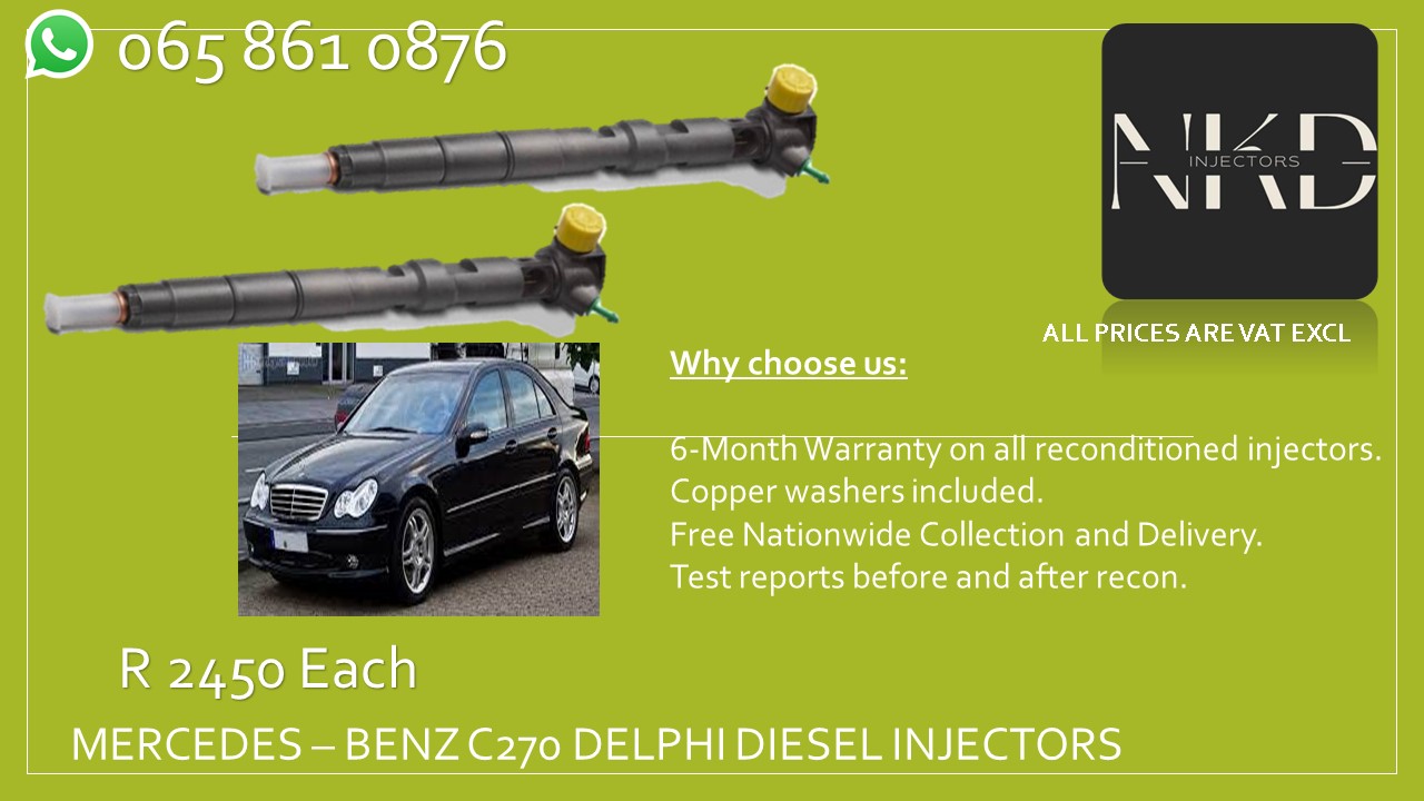 MERCEDES C270 DELPHI DIESEL INJECTORS FOR SALE ON EXCHANGE OR RECON WITH 6 MONTH - Private Seller MERCEDES C270 DELPHI DIESEL INJECTORS FOR SALE ON EXCHANGE OR RECON WITH 6 MONTH - Private Seller