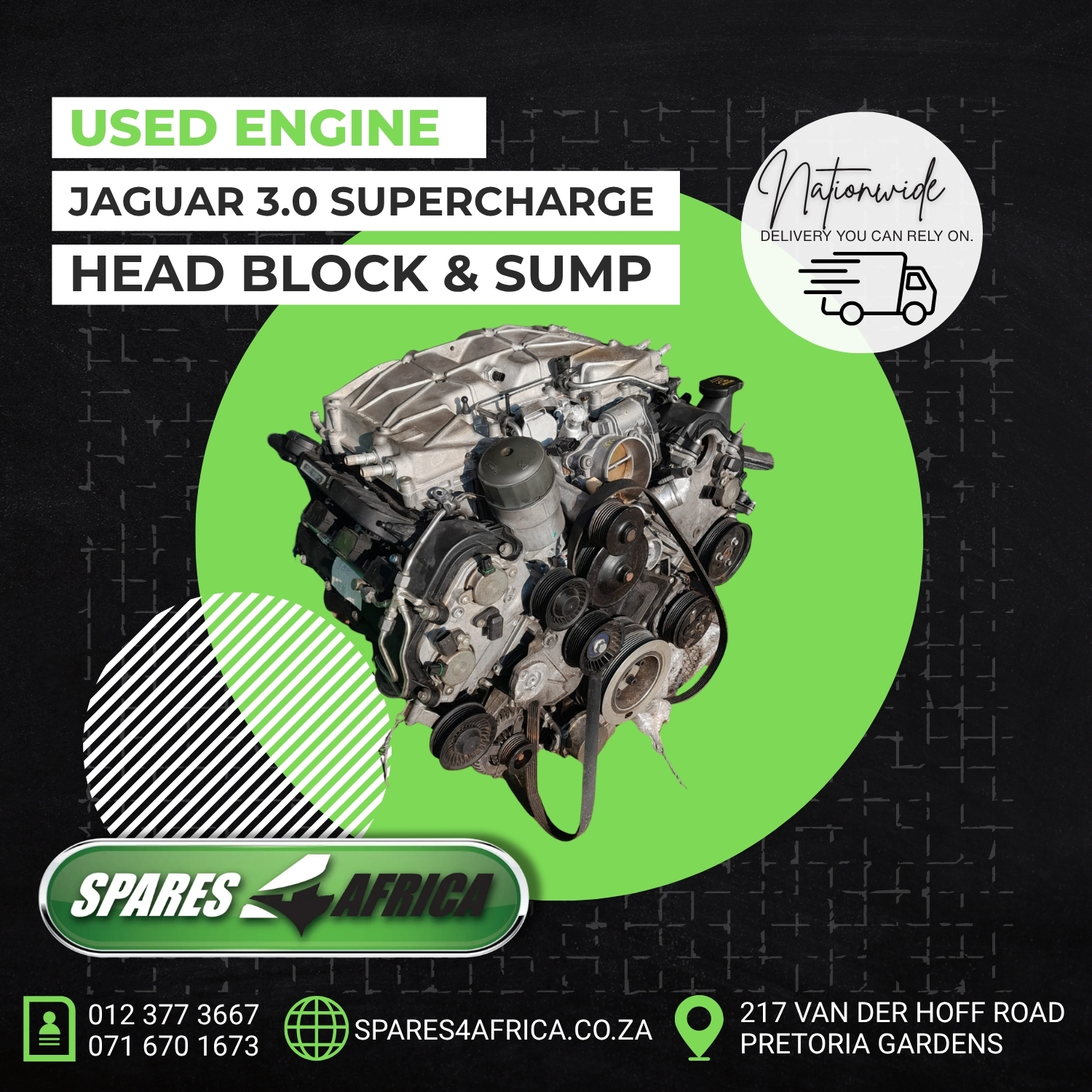 JAGUAR 3.0 SUPERCHARGED ENGINE (USED) – FOR SALE - Private Seller JAGUAR 3.0 SUPERCHARGED ENGINE (USED) – FOR SALE - Private Seller