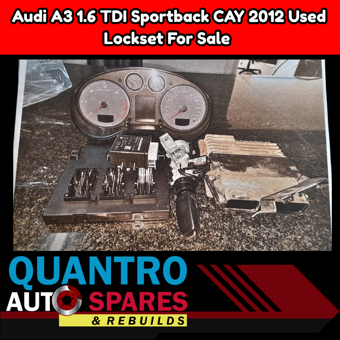 Audi A3 1.6 TDI Sportback CAY 2012 Used Locksets for sale - Private Seller Audi A3 1.6 TDI Sportback CAY 2012 Used Locksets for sale - Private Seller