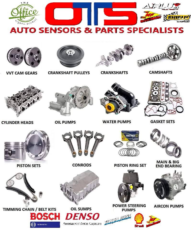 VVti Camshaft Gears Crankshafts Cylinder heads Pistons ,Timing Kits ,Power Steering Pumps  &more
