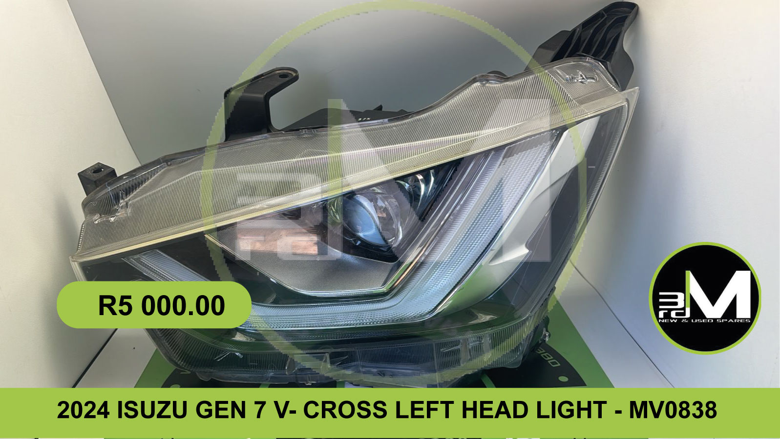 Used 2024 ISUZU GEN 7 V-CROSS LEFT HEADLIGHT - MV0838 for sale in