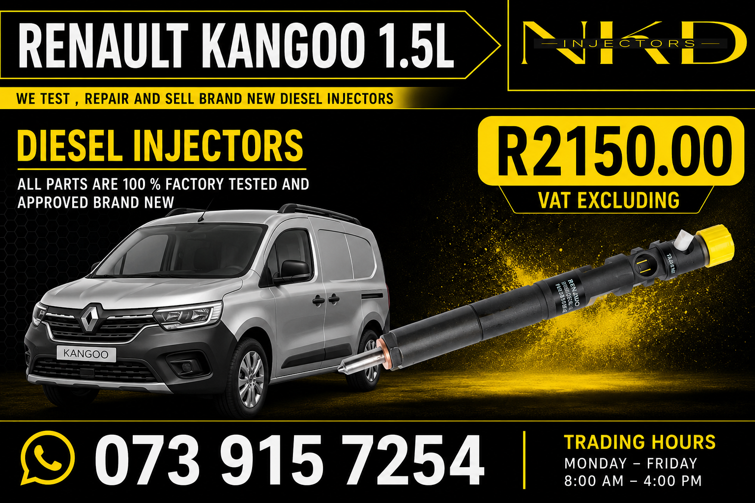 Renault_Kangoo_1.5L_Injectors_On_Repair - Private Seller Renault_Kangoo_1.5L_Injectors_On_Repair - Private Seller