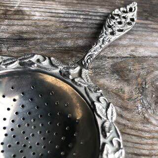 Vintage Silver Plated Tea Strainer