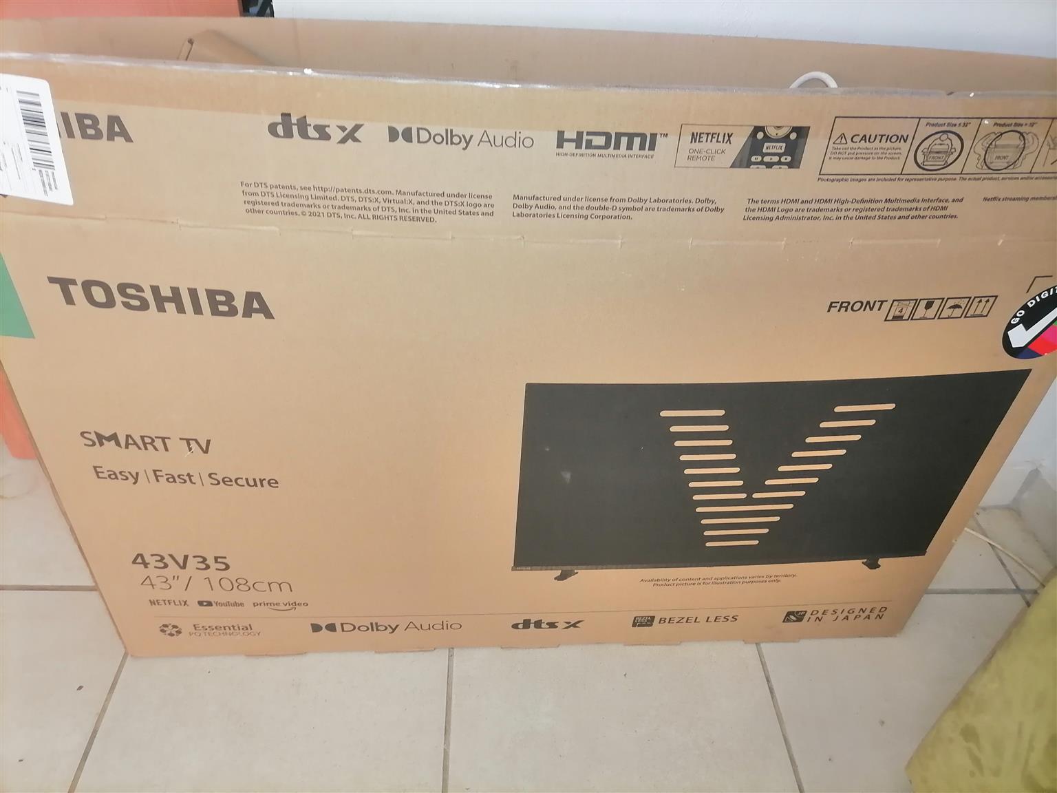 Toshiba 43" V35MN Full HD Smart LED TV with Digital Tuner & Dolby Audio