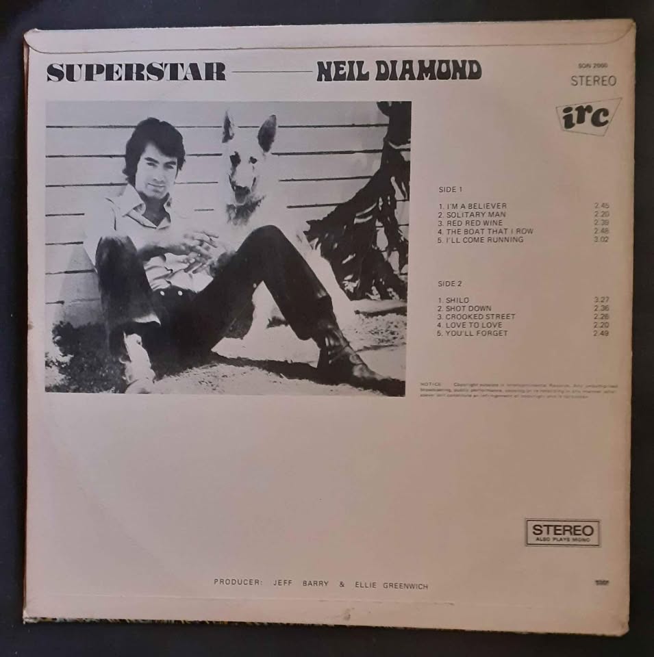 Neil Diamond - Solitary Man LP Record