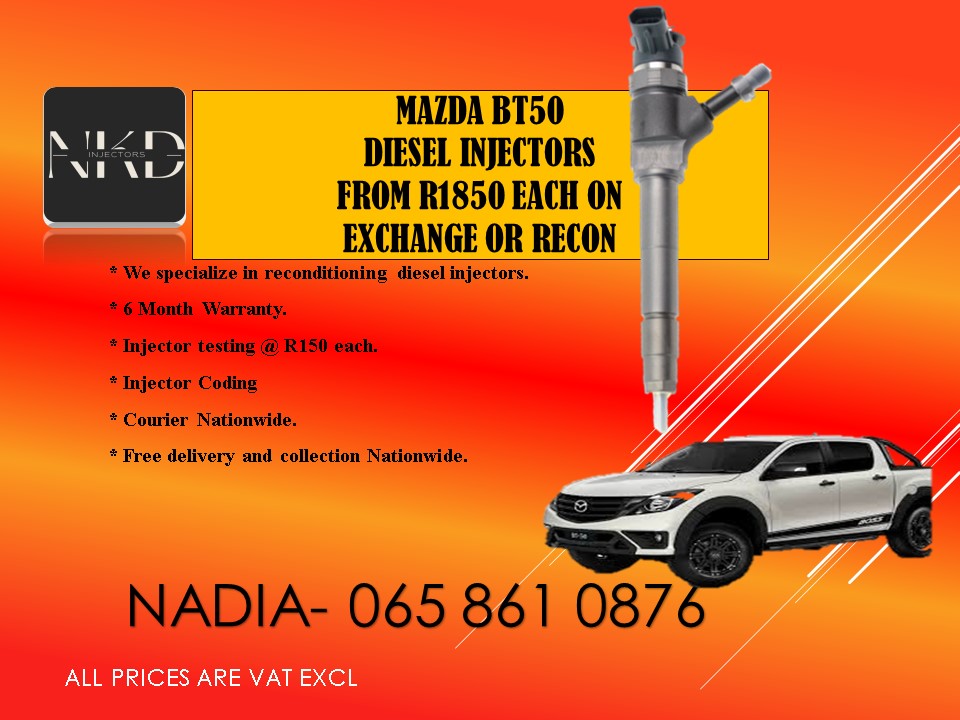 Mazda BT50 diesel injectors for sale on exchange or recon - Private Seller Mazda BT50 diesel injectors for sale on exchange or recon - Private Seller