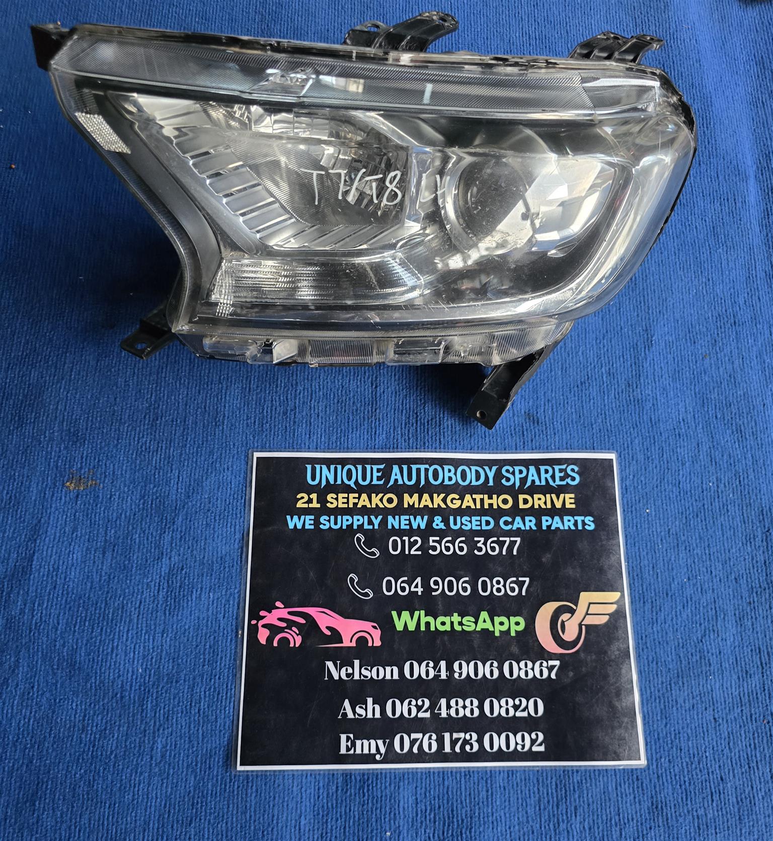 Ford Ranger Headlight T7/T8 Left