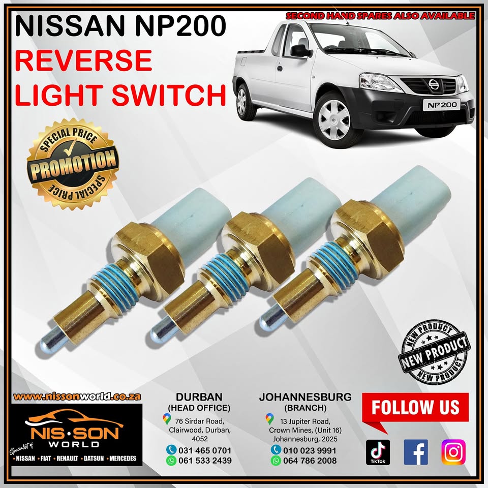 Nissan NP200 Reverse Light Switch - Private Seller Nissan NP200 Reverse Light Switch - Private Seller