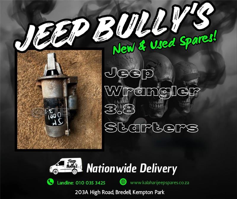Starters For Jeep Wranglers In Store. All New And Used Car Parts - Private Seller Starters For Jeep Wranglers In Store. All New And Used Car Parts - Private Seller