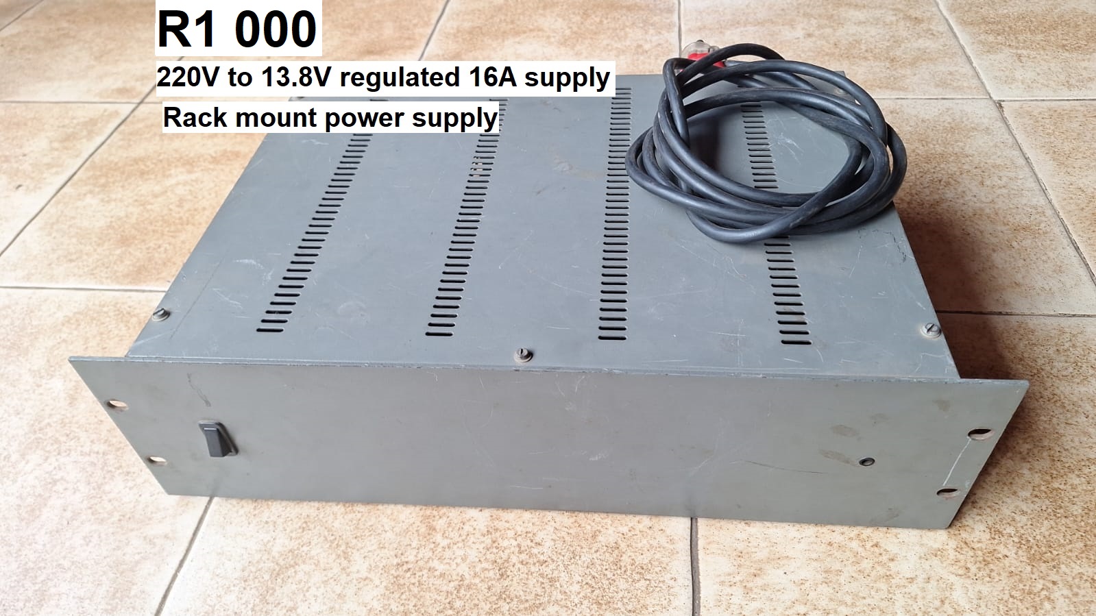 Power supply [Rack mount] 220V to 13.8V regulated, up to 16Amp | Junk ...