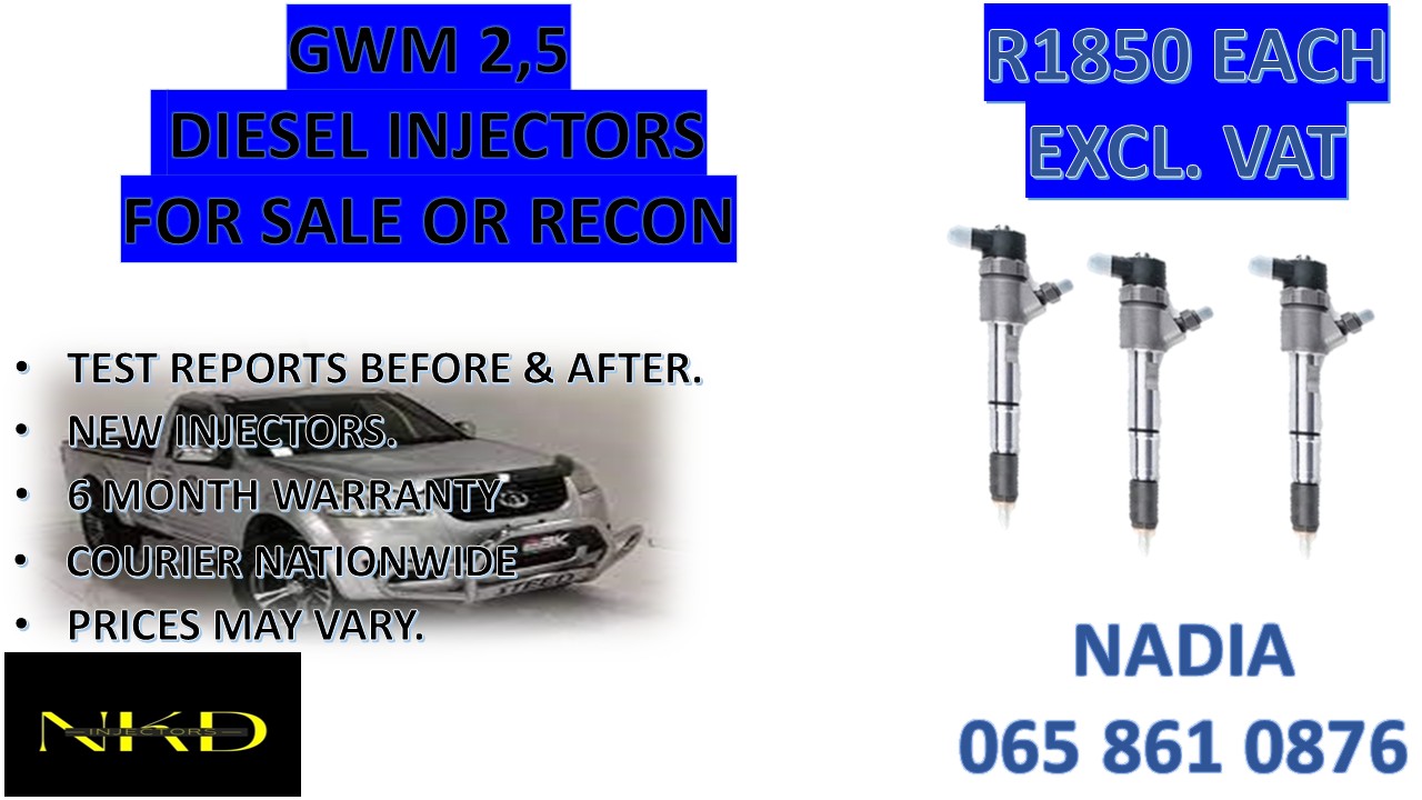 DIESEL INJECTORS FOR SALE FOR GWM 2.5 - Private Seller DIESEL INJECTORS FOR SALE FOR GWM 2.5 - Private Seller