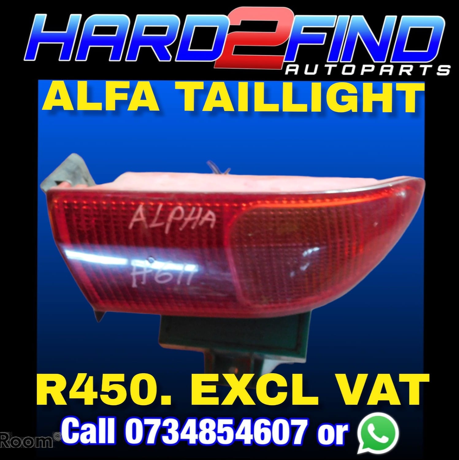 ALFA TAILLIGHT EXCL VAT - Private Seller