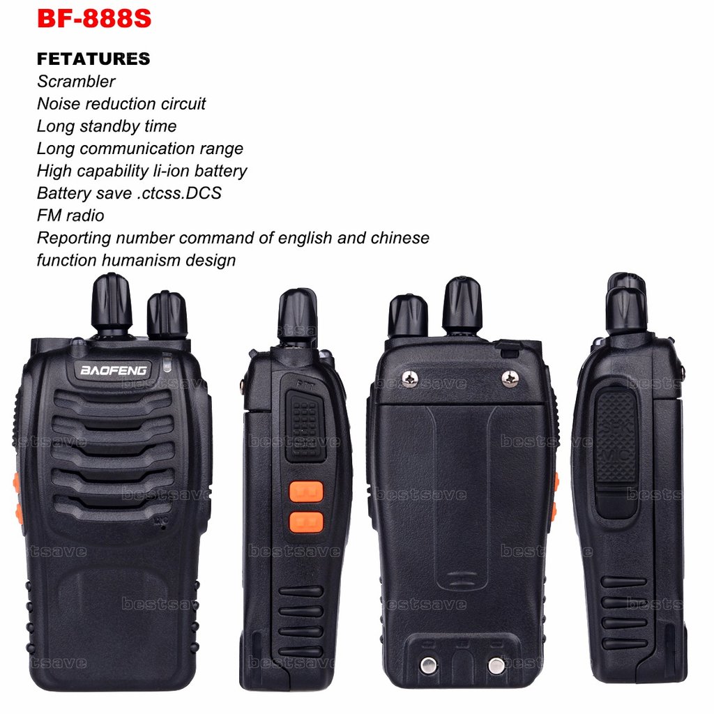 Pair (2) of Walkie Talkies UHF Band 2-Way Professional Radios, Transceivers. NEW