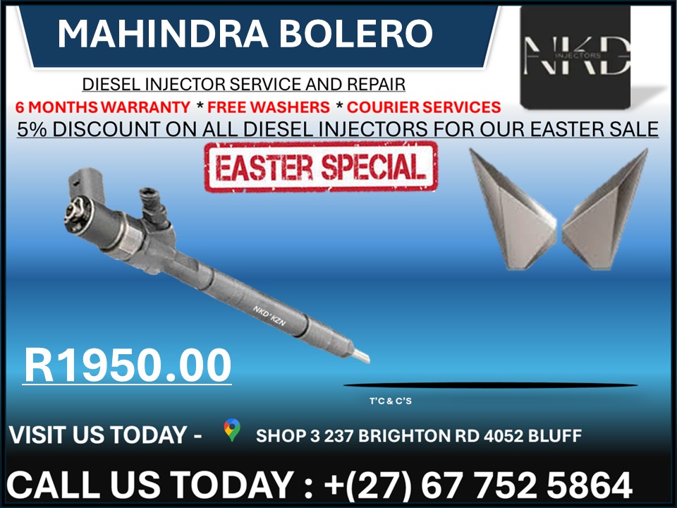 Mahindra Bolero Diesel Injectors on recondition - Private Seller Mahindra Bolero Diesel Injectors on recondition - Private Seller