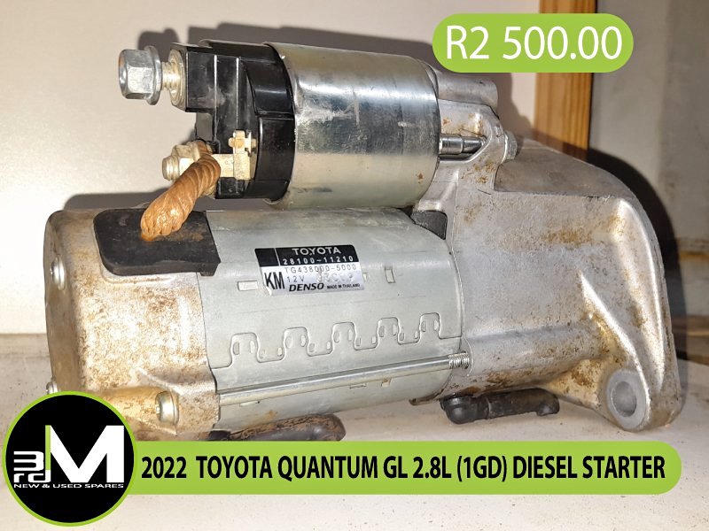 2022  TOYOTA QUANTUM GL 2.8L (1GD) DIESEL STARTER