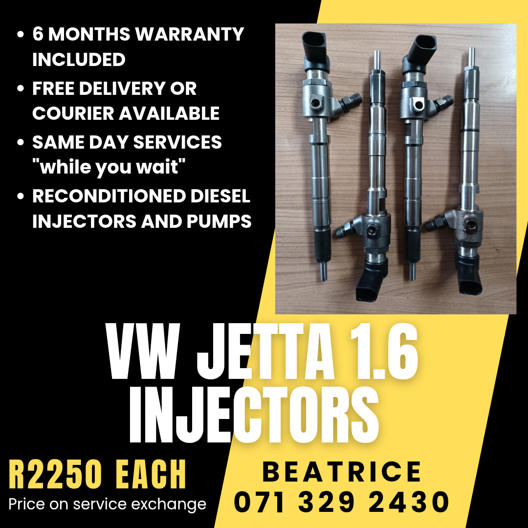 VW JETTA 1.6 INJECTORS FOR SALE WITH WARRANTY - Private Seller VW JETTA 1.6 INJECTORS FOR SALE WITH WARRANTY - Private Seller