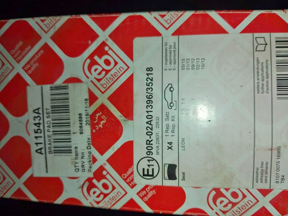 VW/ Audi Front Brake Pads - Private Seller