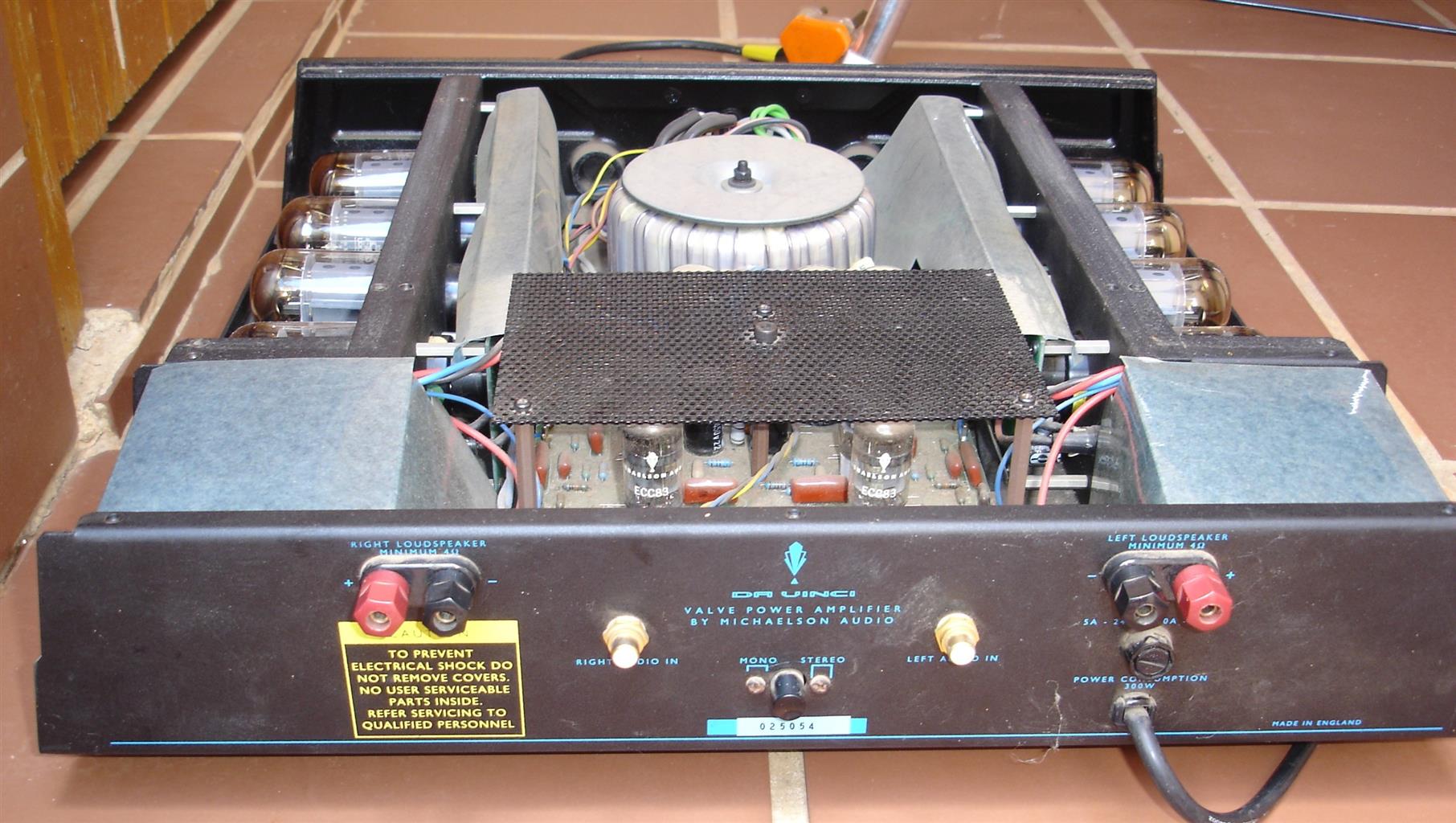 MICHAELSON AUDIO DA VINCI TUBE STEREO POWER AMPLIFIER