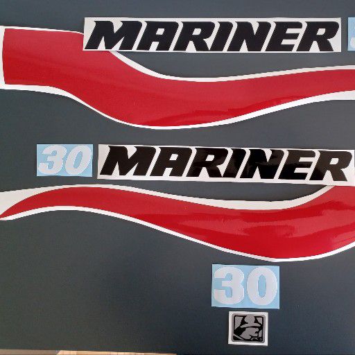 Mariner 30 HP Outboard stickers decals Mariner 30 HP Outboard stickers decals