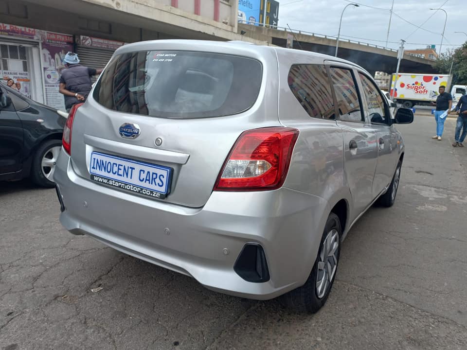 2021 DATSUN GO+2 PETROL, MANUAL TRANSMISSION, SILVER COLOUR, MILEAGE 35000KM,