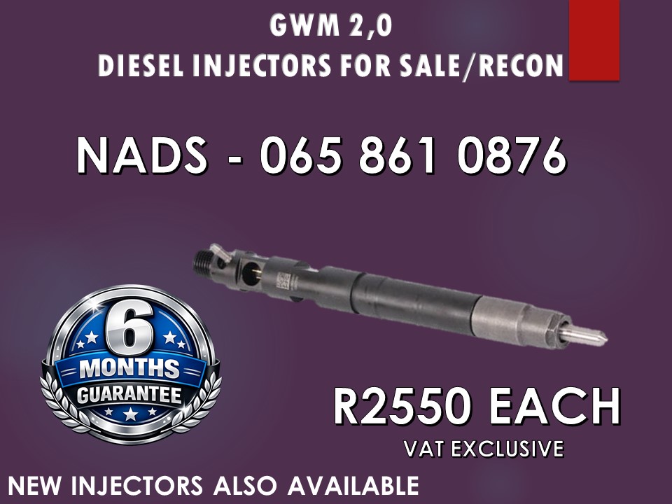 GWM 2.0 DIESEL INJECTORS FOR SALE AND FULLY TESTED - Private Seller GWM 2.0 DIESEL INJECTORS FOR SALE AND FULLY TESTED - Private Seller
