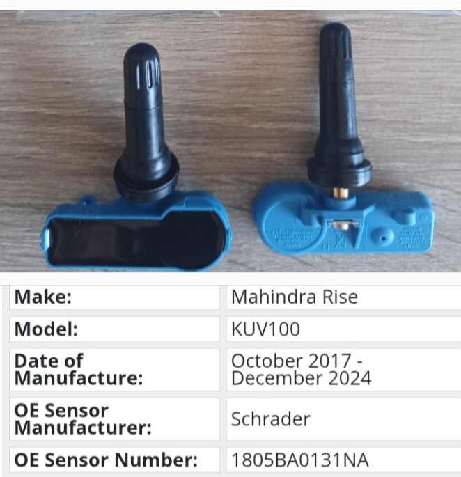 Mahindra KUV100 TPMS tyre pressure monitor sensors and valve stems - Private Seller Mahindra KUV100 TPMS tyre pressure monitor sensors and valve stems - Private Seller