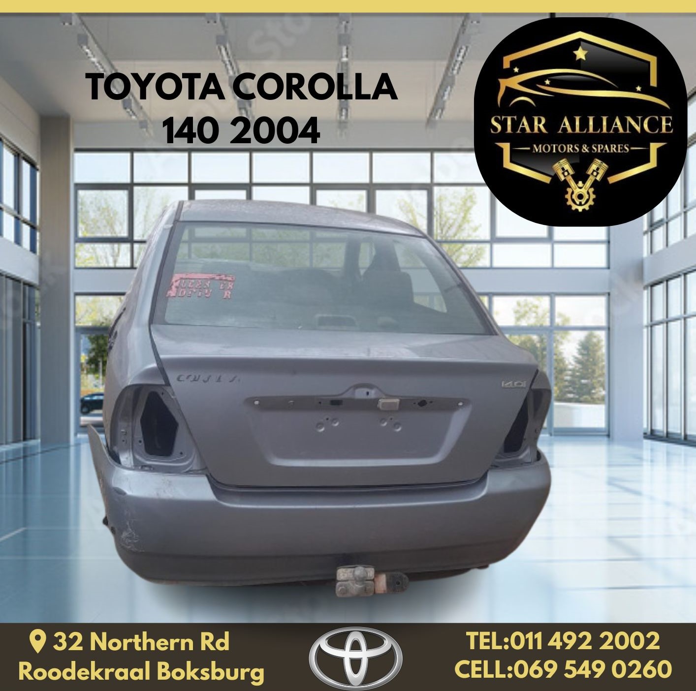 TOYOTA COROLLA 140 2004 STRIPPING FOR SPARES - Private Seller TOYOTA COROLLA 140 2004 STRIPPING FOR SPARES - Private Seller