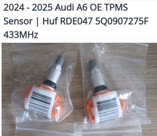 Audi A6 S6 RS6 TPMS tyre pressure monitor sensors and valves - Private Seller