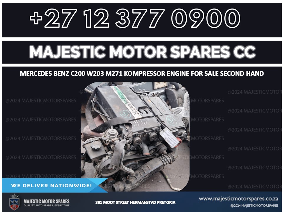 Mercedes benz c200 w203 m271 kompressor engine for sale second hand - Private Seller