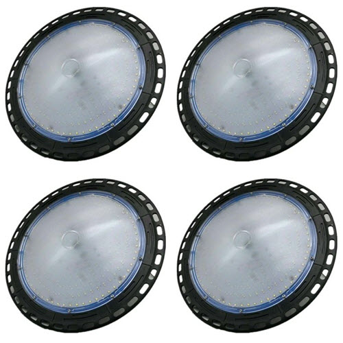 PACK OF 4 - 100w LED High Bays, Cool White 6500k, 250w HID Replacement, 14000lm (140lm/w), 5 Year Warranty, IP65, 120 Degree, Platinum-RN Range