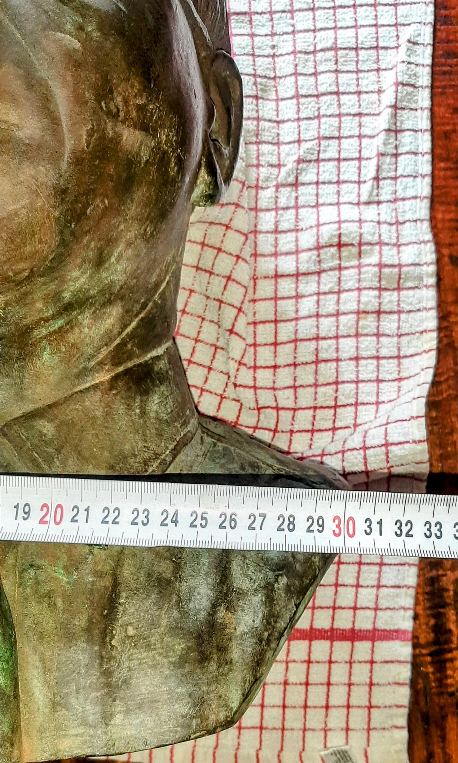 Solid bronze bust Hennie du toit 1985