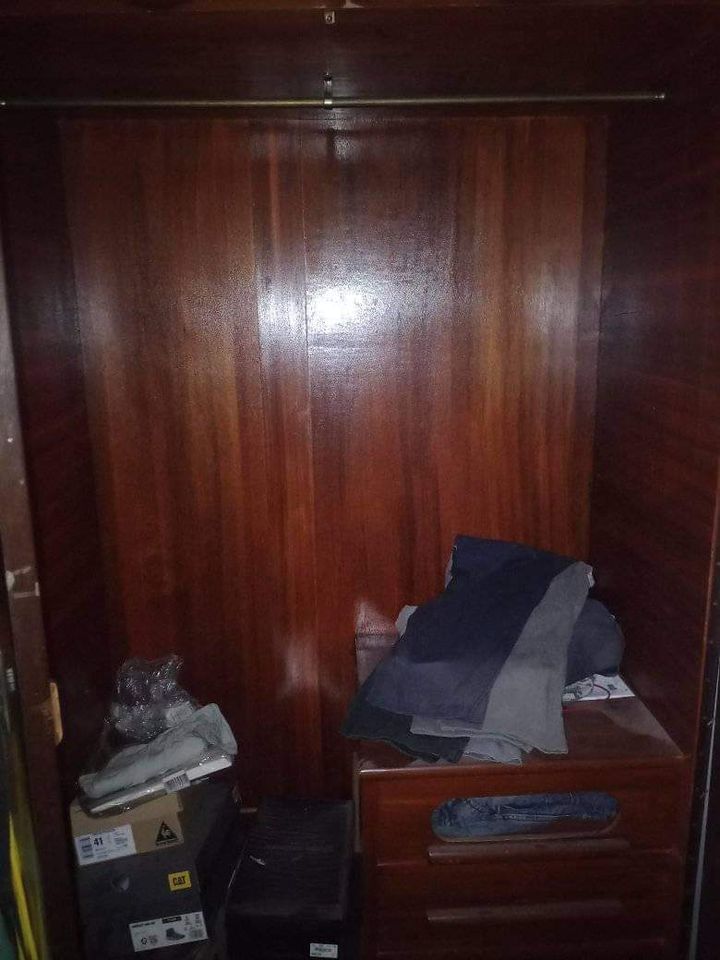 Antique 3 door and 2 door wardrobe