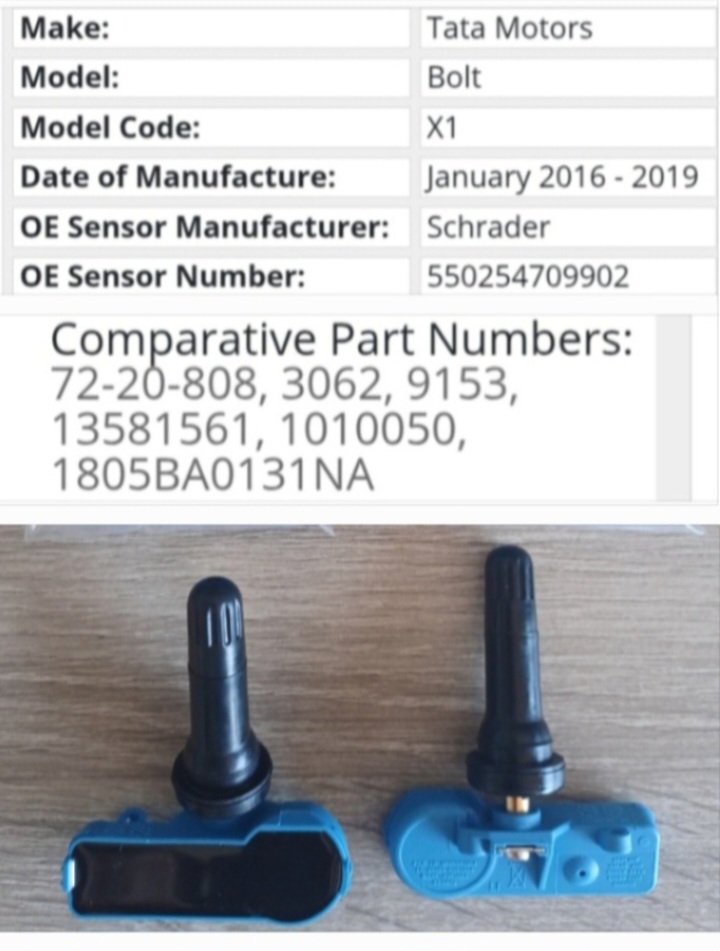 Tata Bolt TPMS tyre pressure monitor sensors and valves - Private Seller Tata Bolt TPMS tyre pressure monitor sensors and valves - Private Seller