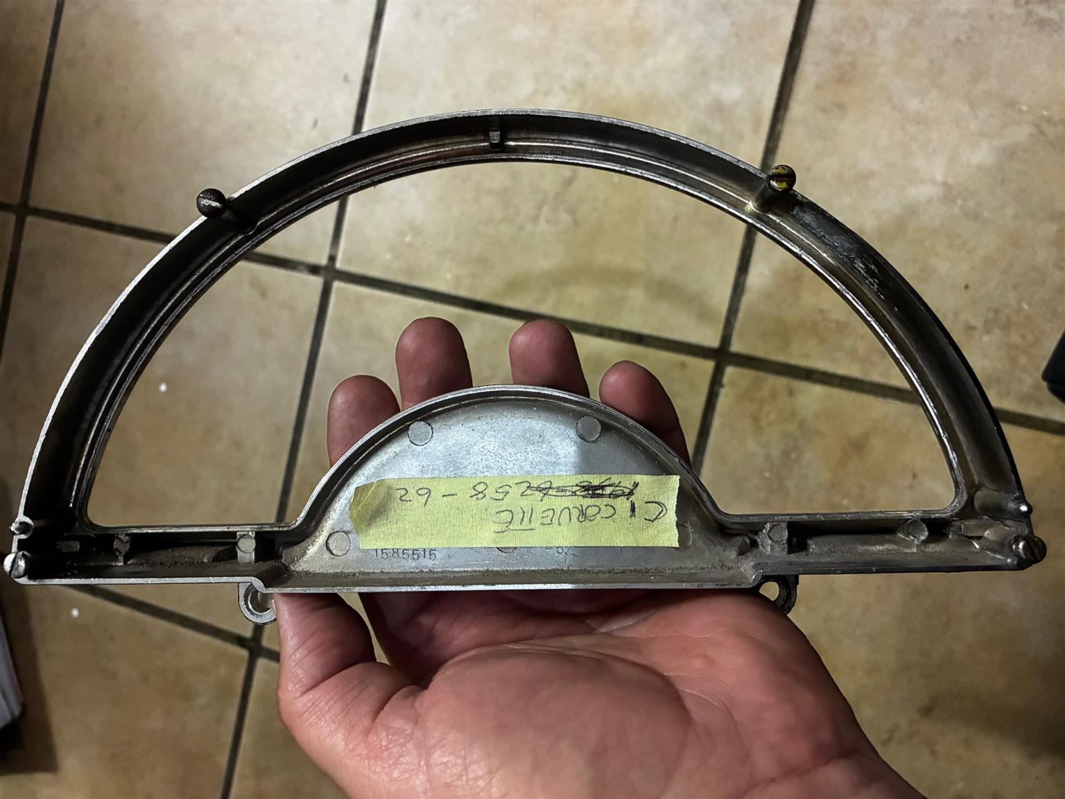 Corvette C1 Bezel Speedo Chrome OE Original. - Private Seller