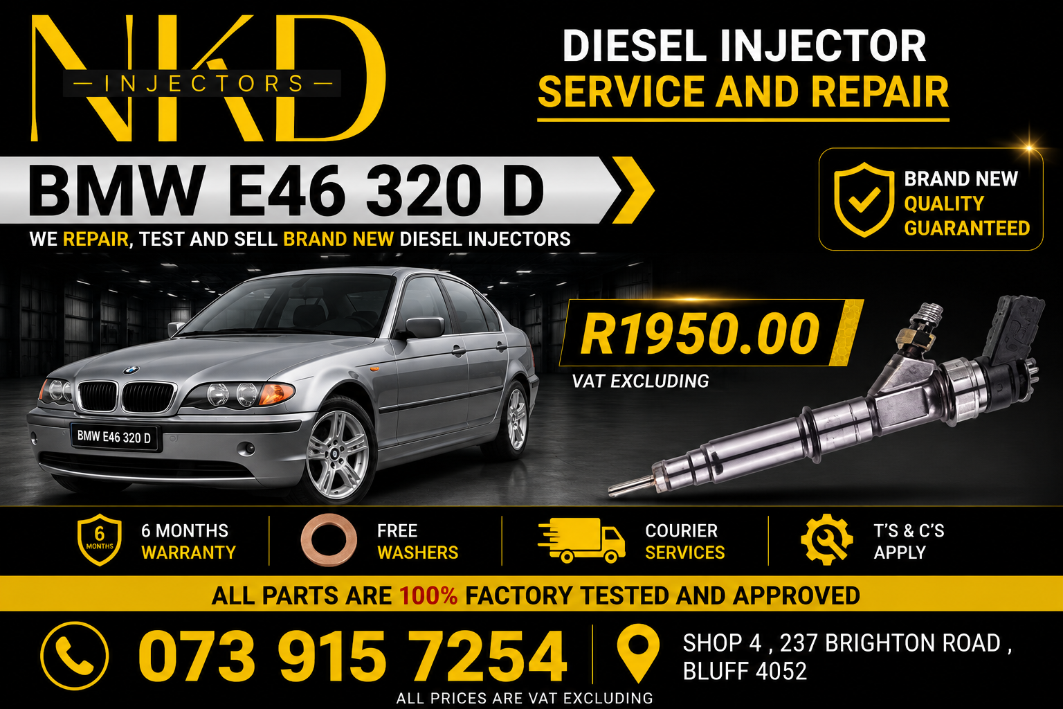 BMW E46 320D_Diesel_Injectors - Private Seller BMW E46 320D_Diesel_Injectors - Private Seller