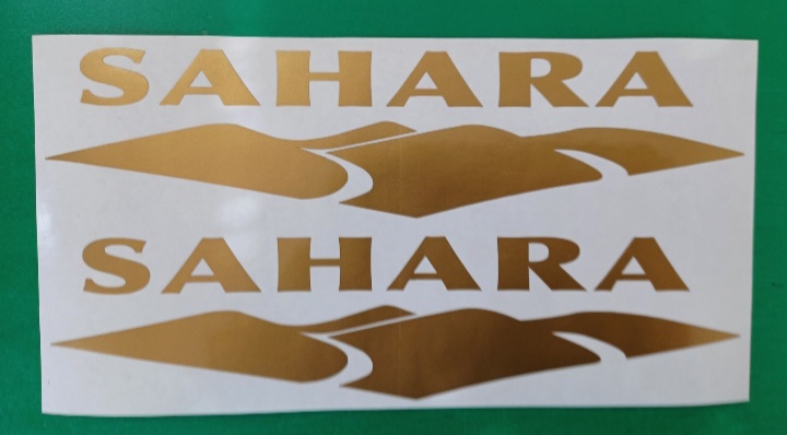 Jeep Wrangler Sahara side fender stickers decals - Private Seller