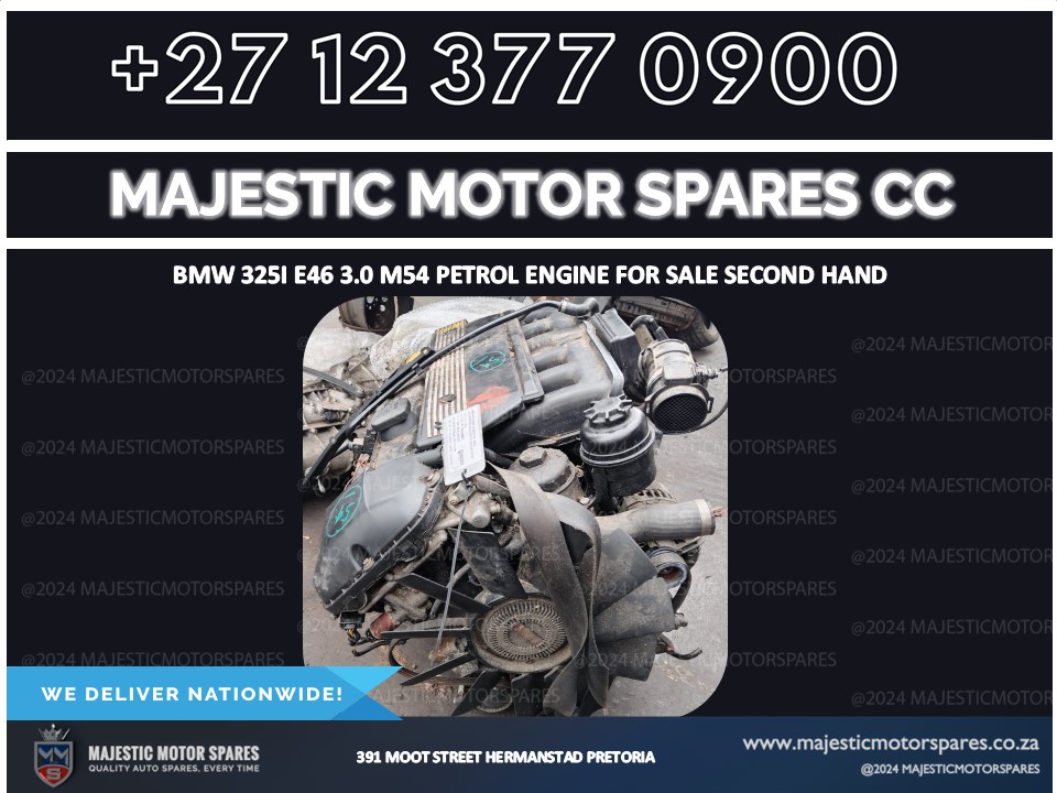 BMW 325i e46 3.0 m54 petrol engine for sale second hand