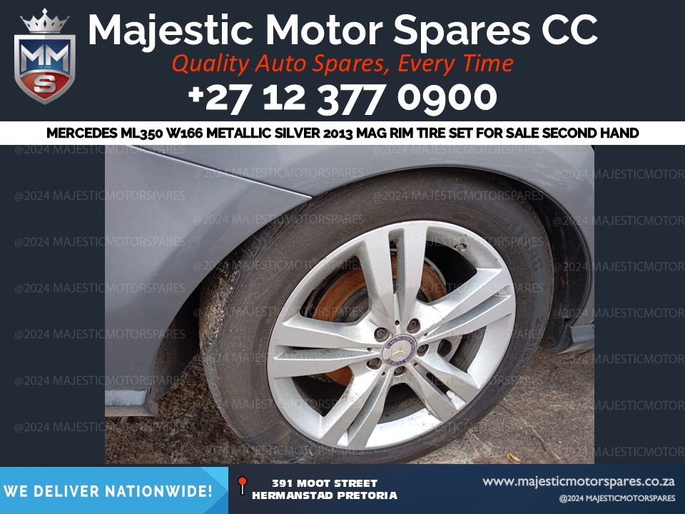 Mercedes ML350 W166 2013 Mag Rim Tire Set – Second-Hand - Private Seller Mercedes ML350 W166 2013 Mag Rim Tire Set – Second-Hand - Private Seller
