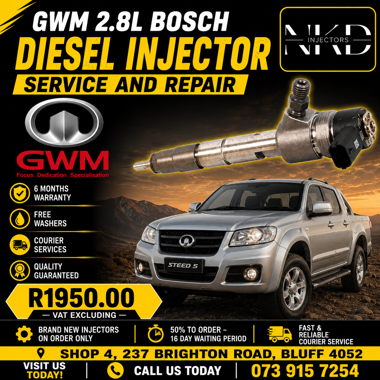 Repair_GWM_2.8L_Injectors - Private Seller Repair_GWM_2.8L_Injectors - Private Seller