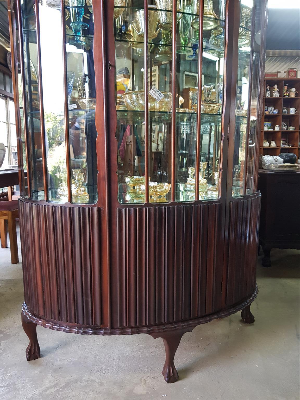 Grand Old Crystal HalfMoon Display Circa 1950's. Junk Mail