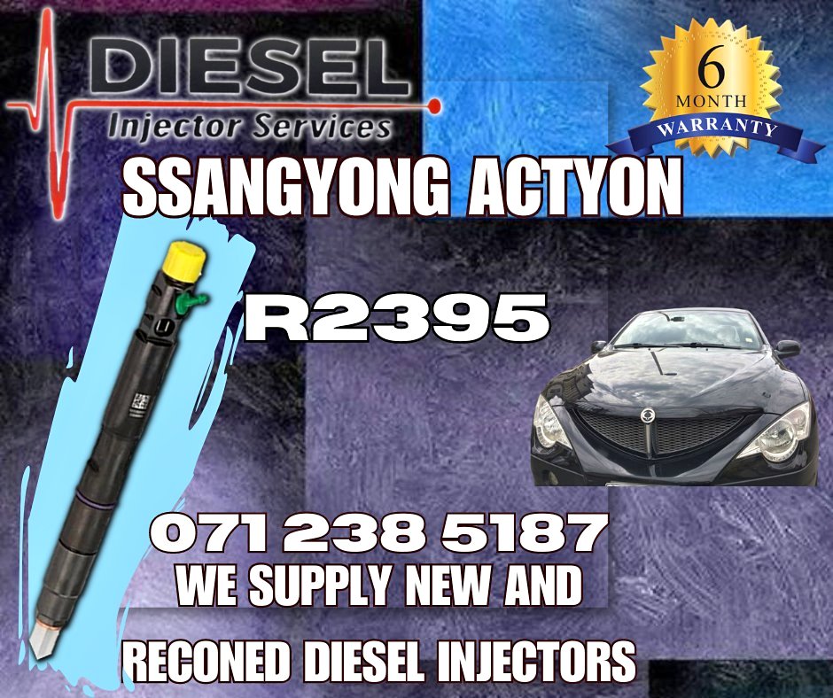 SSANGYONG ACTYON DIESEL INJECTORS FOR SALE OR RECON - Private Seller SSANGYONG ACTYON DIESEL INJECTORS FOR SALE OR RECON - Private Seller