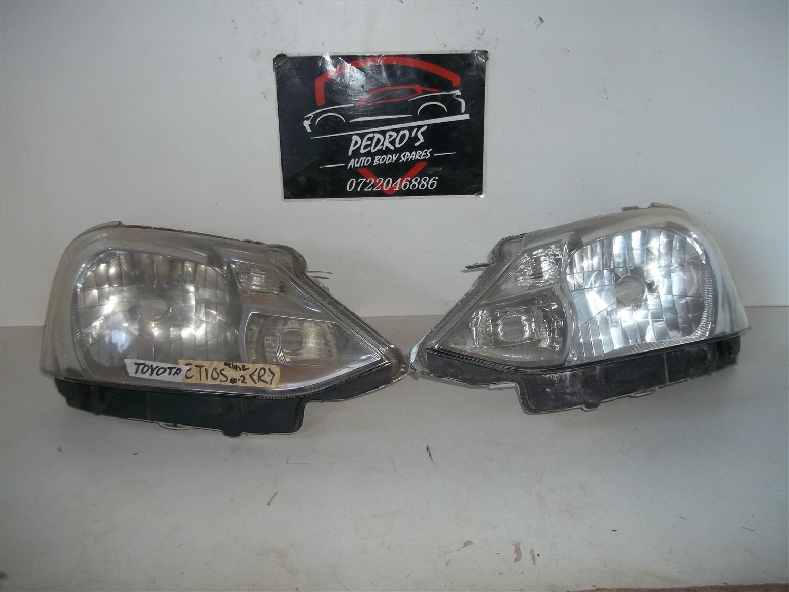 Toyota Etios L&R headlights (Pair) - Private Seller Toyota Etios L&R headlights (Pair) - Private Seller